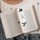 Black Cat Bookmark For Reading Women Inspirational Funny Cute Metal Book Mark   