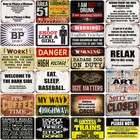 Retro Vintage Metal Tin Sign Poster Man Cave Garage Bar Customization Wall Decor