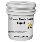 Liquid Raw African Black Soap 5 Gallons 40 Lbs 100  Pure Natural Body Face Wash 