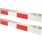 24 x3  Mud Flap Hanger Reflector Plates W reflective Tape For Truck Trailer