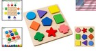 Toddler-friendly Colorful Wooden Shape Puzzle - Educational Gift For Little Ones