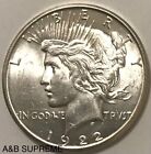 1922 S Peace Dollar From Obw Roll Estate Sale Choice-gem Bu Unc  90  Silver