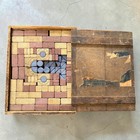 Antique Liberty Stone Blocks Toy Company Vintage Wooden Box Crate No  3