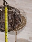 Hand Woven Wicker Basket Likely Made From Willow