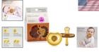 Orthodontic Natural Rubber Pacifiers - 6-12  Butterfly Design  2-pack