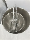 Vintage Sunbeam Deluxe Mixmaster 12 Speed Mixer Brown chrome W bowls   Beaters