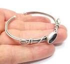 Bracelet Blank Cuff Blank Silver Adjustable Bracelet Blank Brass 12mm G34863