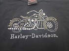 Vintage Harley Davidson Long Sleeve Shirt Size Large Y2k Bedazzled Studded
