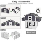 Large Chicken Coop - Unique Folding Design For Easy To Set Up  Chicken House