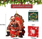 Gag Gift 2025 Funny Christmas Ornaments  Barry Wood Wooden Hanging Decor