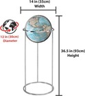 Replogle Bergen 12  Floor World Globe     Blue Ocean  Raised Relief  New Item