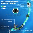 Full Dry Snorkel Easy-breath Diving Snorkel For Scuba Diving Freediving Swimming