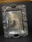 Rare Arthur Court Large Collectible Aluminum Clutch Tray With Grapes 18    X 13 5   