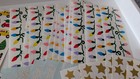 Vintage Mrs Grossmans Stickers Christmas Lot Of Over 50 Full Strips Lights Lot 5