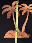Aloha Wood Art By The Le Family Wood Carved Palm Trees Wall Art Souvenir Hawaii