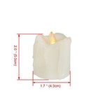 Candle Choice 6 Piece Led Flameless Votive Candles Battery Operated With Timer 