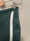 Vintage Girl Scouts National Equipment Shorts Green White Stripe Button Side 25