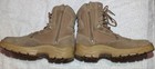 Texas Steer Mens Tan Tactical Work Boots Size 9 5 Steel Toe Side Zip Used