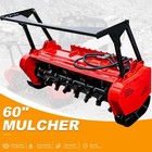 60  Skid Steer Forestry Mulcher Attachment Drum Brush Cutter For Bobcat