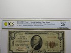  10 1929 South Amboy New Jersey National Currency Bank Note Bill  3878 Vf20 Pcgs