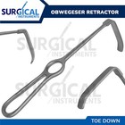 Obwegeser Retractor  Toe Down  55 X 12mm  22cm  8-3 4  Stainless German Grade