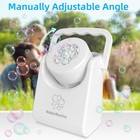 Bubble Machine For Kids Toddlers automatic Bubble Blower portable Adjustable Ang
