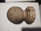 Antique Victorian Wood Ball Newel Post Porch Finial Cap Accent Salvage 