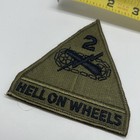 U s  Military Army 2nd Armored Division Patch Insignia Subdued Hell On Wheels