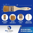 Pro Grade  Chip Brushes - Paint Brush - Natural Bristle  1 5 Inch -12 Pack