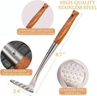 Avocado Masher Stainless Steel Small  Mini Potato Masher  Wooden Handle Potatoes