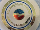 Vintage 1977 All American Frisbee With Original Center Sticker By Wham-o  Used