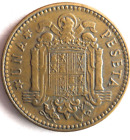 1947  52  Spain Peseta - Excellent Coin - Free Ship - Premium Bin  20