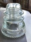 Vintage Hemingray No 42 Clear Glass Insulator Excellent - Made In Usa