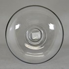 Compote Bowl 7 5 d 7 5 h  Clear Glass Round Hollow Pedestal Base Free Shipping