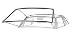New  1965 - 1968 Mustang Windshield Weatherstrip Gasket High Quality Replacement