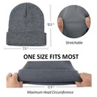 Solid Plain Beanie Hat Cap Knit Ski Skully Cuff Winter Warm Men Women Slouchy Cf