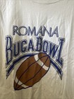 Sambuca Romana Liqueur  buca Bowl  White Cotton Promotional T-shirt Large