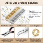 1200 Pcs Jump Rings For Jewelry Making Supplies  Necklace Repair Kit With Open c