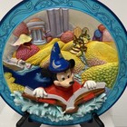 Disney s Animated Classics Fantasia 1940 3d Plate Mickey Mouse Wizard W Box Read