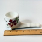 New Orleans La Louisiana Milk White Depression Glass Souvenir Trinket Pipe