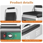 Commercial Sandwich Press Grill Griddle Panini Maker Grooved Flat 2200w Us