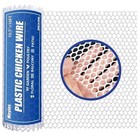 15 7 x10ft Plastic Chicken Wire Mesh Roll 0 3  Hole Garden Poultry Netting Fence
