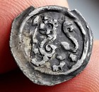 Extremly Rare Medieval Leopold Vi  1210-1230 Silver Pfennig  Wien O j  Cna b110