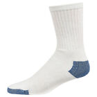 Mens Crew Socks For Work Sports Athletic White Cotton Socks Size  10-13 Lot Pack