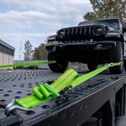 Vulcan High-viz Reflective Axle Strap Tie Down Kit - Wire Hook Ratchet Straps