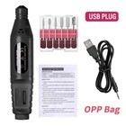 Electric Nail Drill File Acrylic Art File Manicure Pedicure Portable Machine Kit
