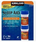 New Kirkland Sleep Aid - 2 X 96 Tabs bottle  192 Tablets  Exp  05 2028