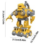 Take Apart Robot Toys Vehicle Set 5 In 1 Stem Toys For 4 5 6 7 8 Year Old Boys