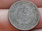 1864 Two 2 Cent Piece- Civil War Type Coin  Large Motto  Vg fine Details