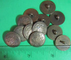  12  New 3 4  Edge Decor Swirl Floral Antique Gold Metal Shank Buttons-c313